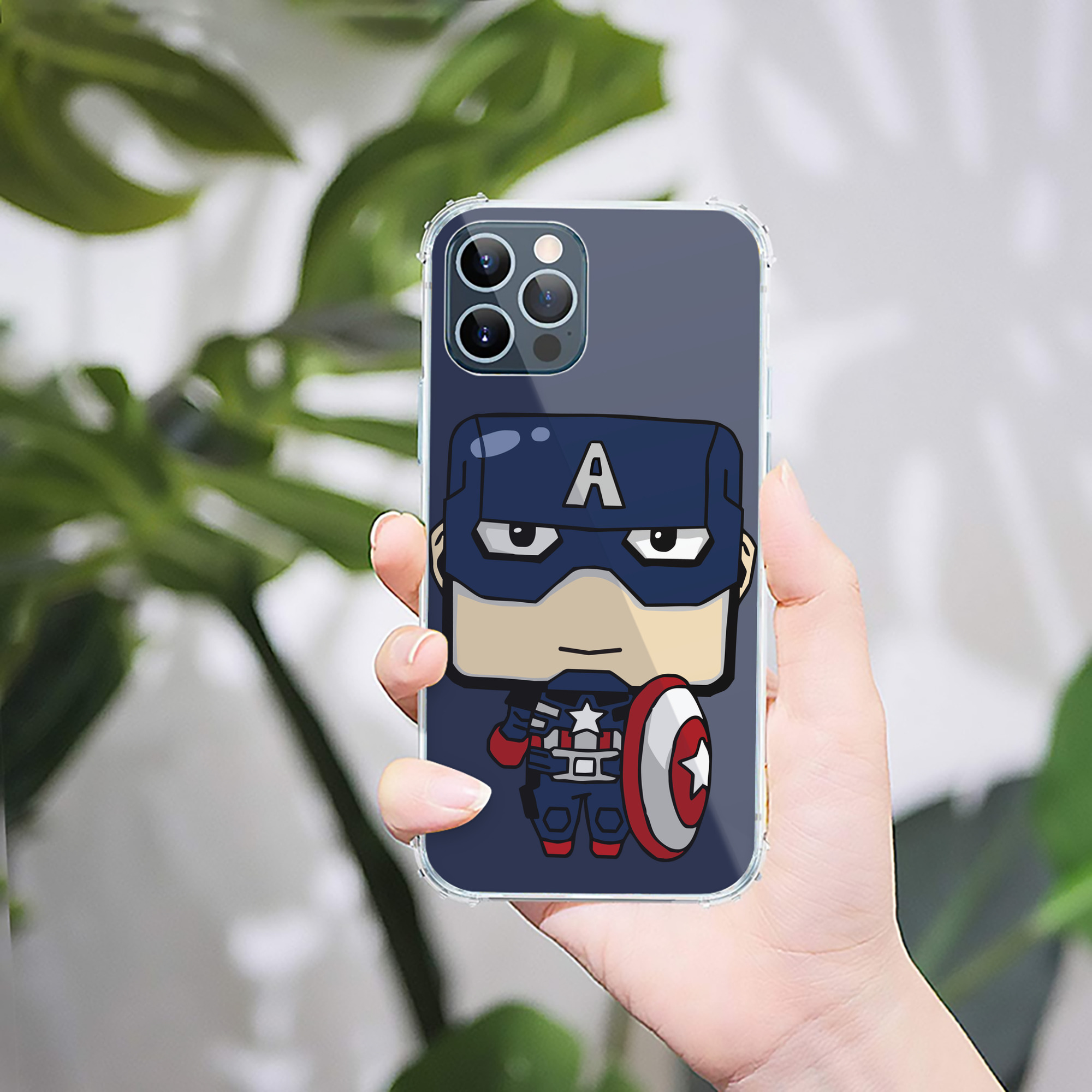 （画像用） アベンジャーズ The Avengers 【iPhone 12シリーズ対応】透明スマホケース（クリアソフトケース）